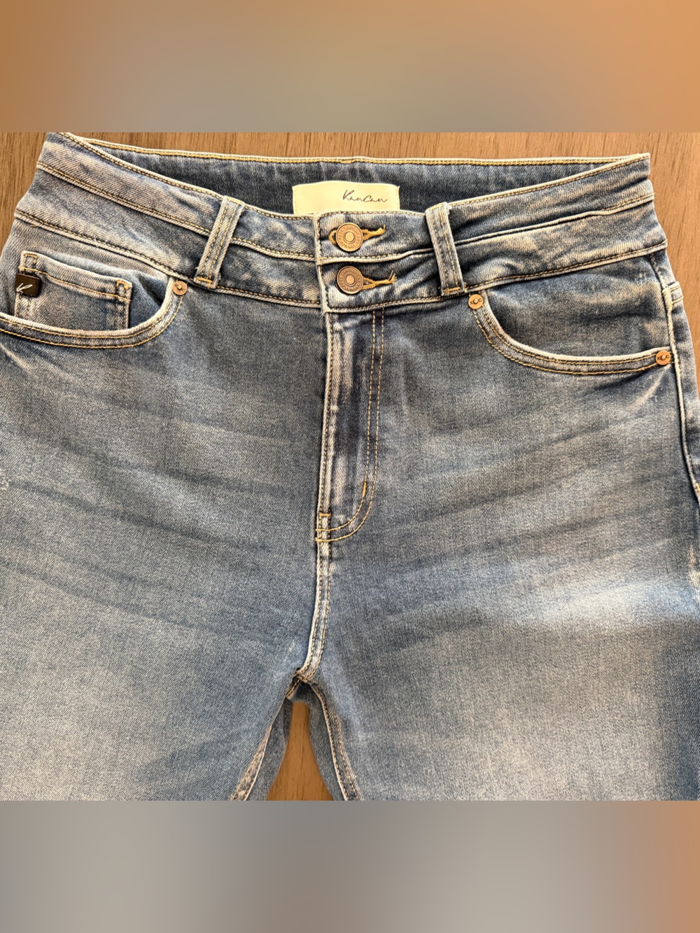 KanCan Light Blue Ankle Crop Skinny Jeans